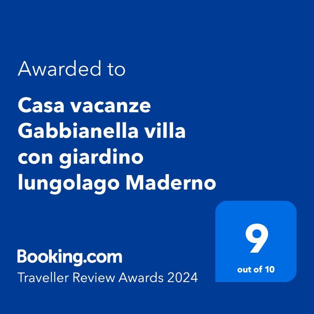 Casa Vacanze Gabbianella Villa Con Giardino Lungolago Maderno ตอสโกลาโน มาแดร์โน ภายนอก รูปภาพ